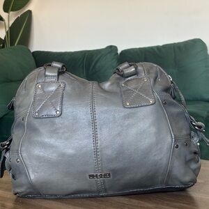 Joe’s Jeans Charcoal Leather Shoulder Bag